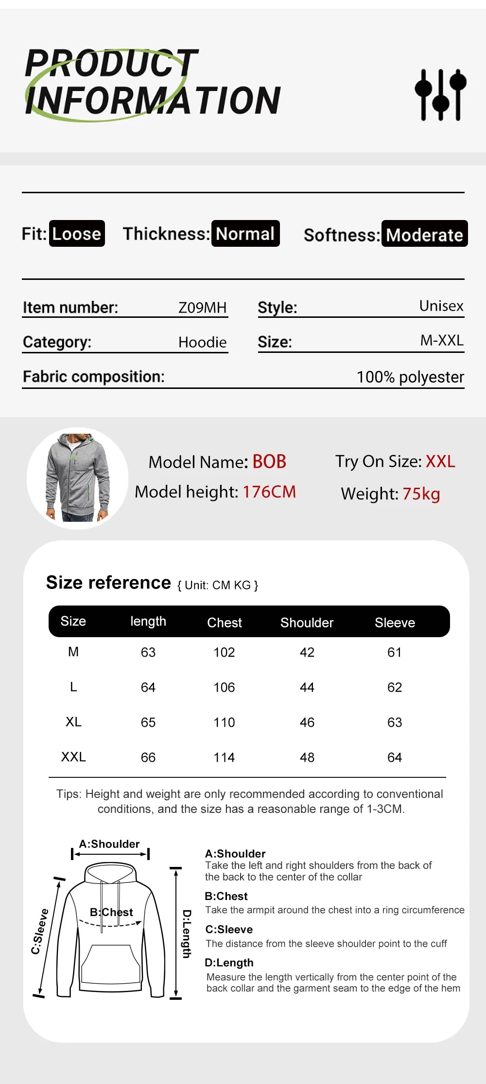 Norway Fjords And Mountains Print Male Zipper Hoodie All-Match Fashion Streetwear Vintage Casual Clothes Autumn Loose Hooded
