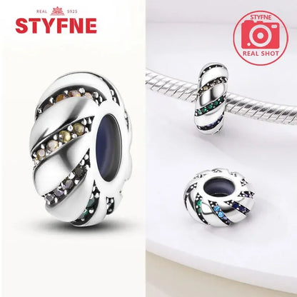 Real Silver 925 Clip Charms Heart Beads Stopper Safety Chain for Original Bracelet Making Fine Jewelry Gifts for Women Diy