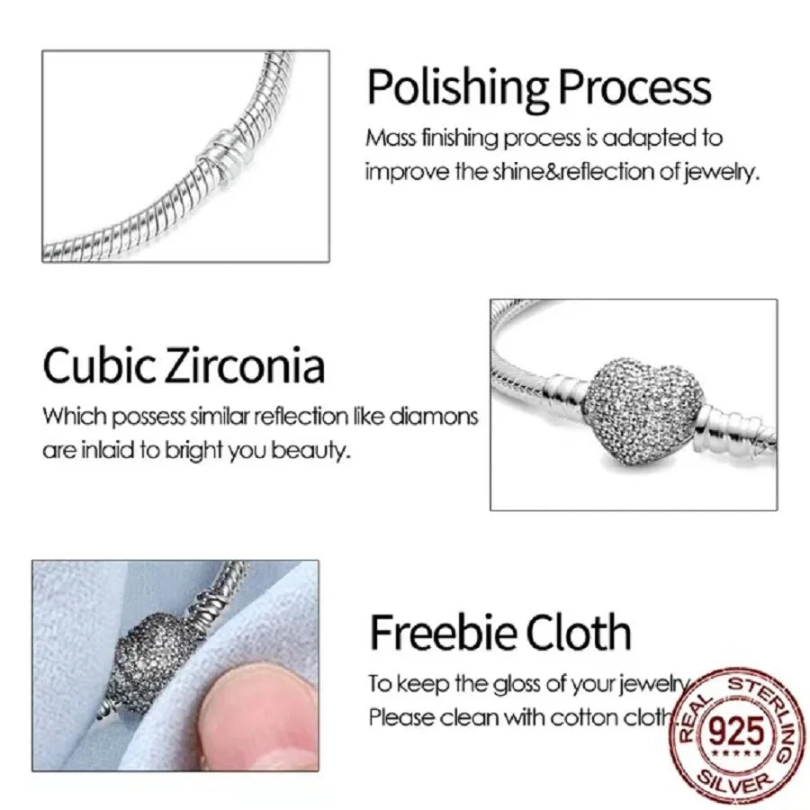 The new hot item, Disney Charm Bead Pendant, is compatible with the original DIY 925 sterling silver bracelet, making it an idea