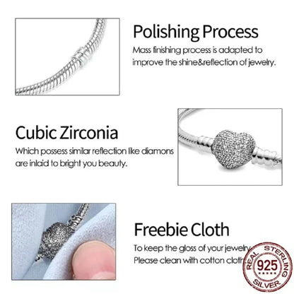 The new hot item, Disney Charm Bead Pendant, is compatible with the original DIY 925 sterling silver bracelet, making it an idea