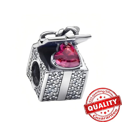 Original 925 Sterling Silver Christmas Charms Santa Claus Reindeer Snowflake Beads Fit Necklace Bracelets DIY Gifts Fine Jewelry