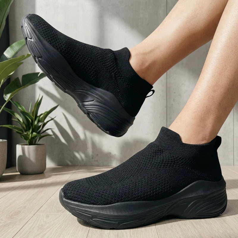 Mens Womens Unisex Lightweight Breathable Mesh Running Shoes Casual Sneakers Sock Shoes for Walking Jogging Gym Workout