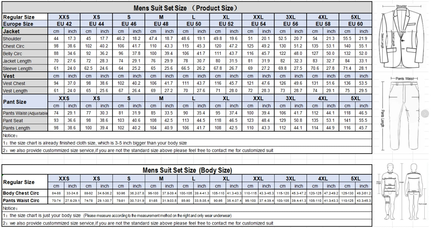 Elegant Slit Men's Suits 3 Piece Black Shawl Lapel Casual Tuxedos for Wedding Groomsmen Suits Men (Blazer+Vest+Pant)