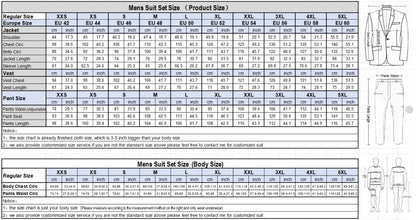 Elegant Slit Men's Suits 3 Piece Black Shawl Lapel Casual Tuxedos for Wedding Groomsmen Suits Men (Blazer+Vest+Pant)