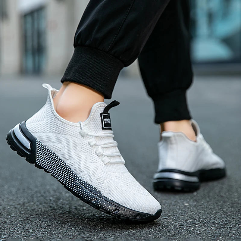 Oiaano Barefoot Man Sport Shoes Mesh Light Breathable Lace-Up Sneakers Causal Soft Sole Leisure Zero Drop Outdoor Work Jogging