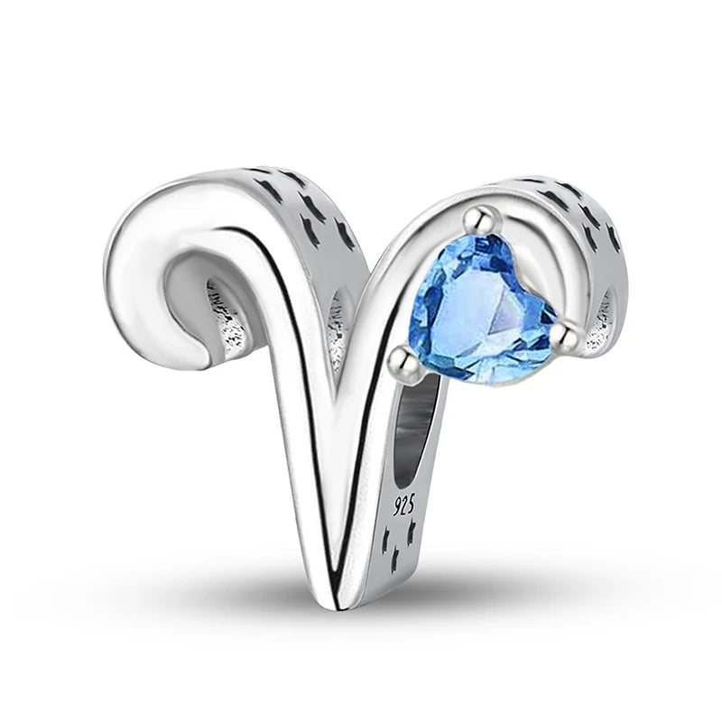 925 Sterling Silver Cute Butterfly Elephant Blue Series Charms Beads Fit Original Pan Bracelet Bangle High Quality DIY Jewelry