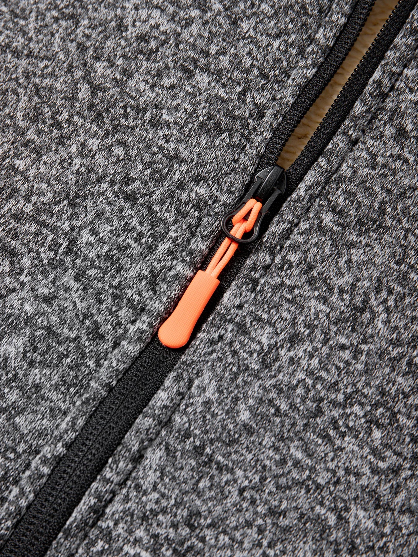 Men's Winter Warm Long Coat Zipper Jacket Zip Windbreaker Thick Fleece Windproof Overcoat Casual Contrast Color Hooded Jacket