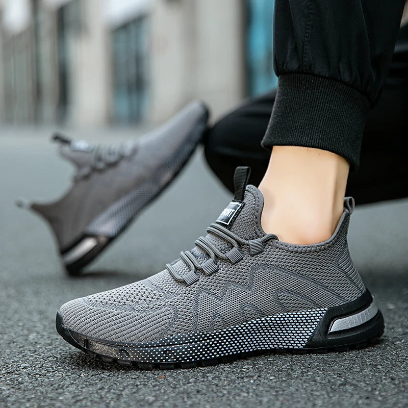 Oiaano Barefoot Man Sport Shoes Mesh Light Breathable Lace-Up Sneakers Causal Soft Sole Leisure Zero Drop Outdoor Work Jogging