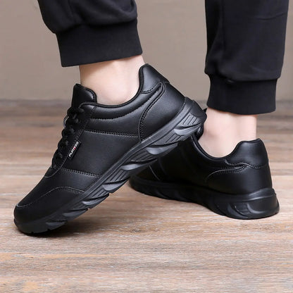 New Men's Sneakers Fashion Leather Men's Casual Shoes Outdoor Jogging Training Shoes High-Quality Comfortable Men's Shoes