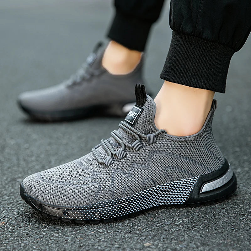 Oiaano Barefoot Man Sport Shoes Mesh Light Breathable Lace-Up Sneakers Causal Soft Sole Leisure Zero Drop Outdoor Work Jogging