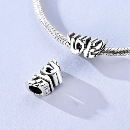 925 Silver Sparkling Cat Dog Charms Pendants Love Family Father Beads Fits Original Bracelet Gift for Women