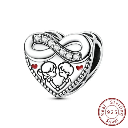 Original Charms Bead Pendant 925 Sterling Silver Cat Paw Bow Girl Cherry Firefly Heart Charm Fit Bracelet DIY Women Jewelry Gift