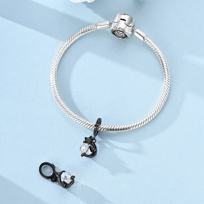 925 Silver Sparkling Cat Dog Charms Pendants Love Family Father Beads Fits Original Bracelet Gift for Women