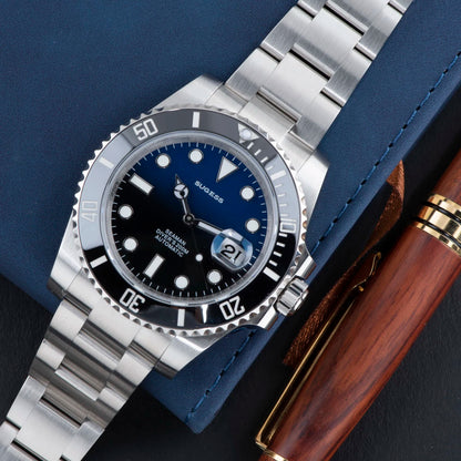 Sugess Watch of Men Diver NH35 Automatic Mechanical Wristwatch Date Sapphire Crystal Luminous Ceramic Bezel Waterproof 200M 2022