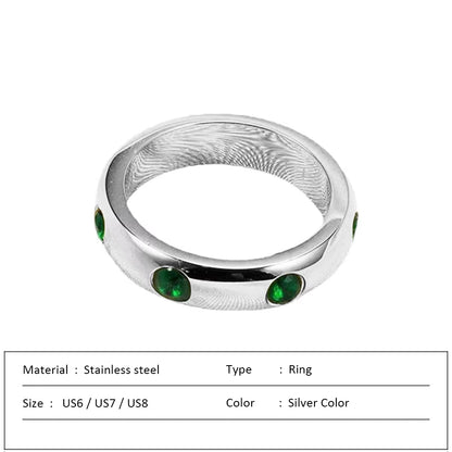 Waterproof Stainless Steel Ring for Women Non-fading Heart Ring Stylish Metal Rings Simple New Jewelry Wholesale Dropshipping