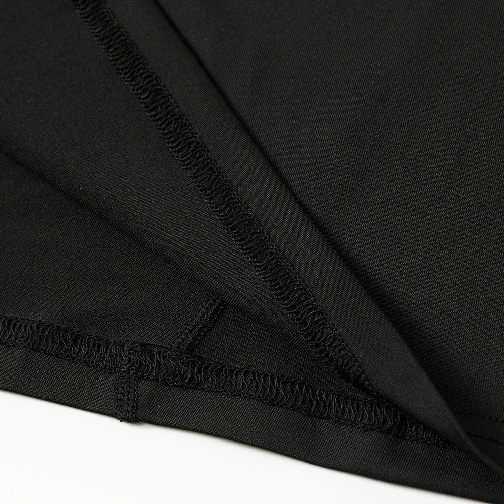 Men's High neck Long Sleeve Compression Shirts Cool Dry Sun Protection Sports Tights Undershirts Running Gym Tops