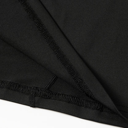 Men's High neck Long Sleeve Compression Shirts Cool Dry Sun Protection Sports Tights Undershirts Running Gym Tops