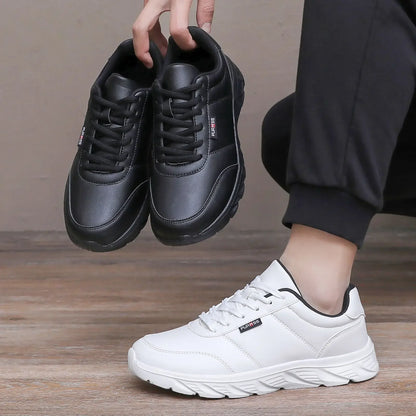 New Men's Sneakers Fashion Leather Men's Casual Shoes Outdoor Jogging Training Shoes High-Quality Comfortable Men's Shoes