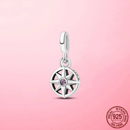 925 Silver My Love Starfish Flamingo Pendant Charm Fit Original Original Me Bracelet DIY Bead Jewelry For Women