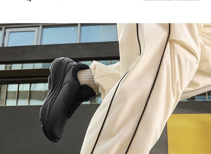 361 Degrees Men Running Shoe Leather All-Weather Protection Shock Absorption Casual Versatile Stable Male Sneaker 672532228