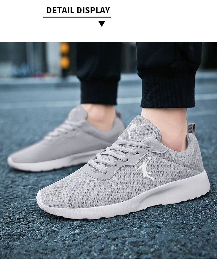 Men's casual sports shoes cushioning breathable lightweight mesh running shoes fashion comfortable soft-soled walking shoes