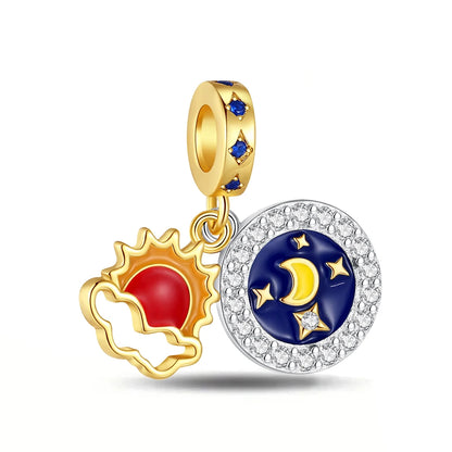 Gold Series 925 Sterling Silver Firefly Leopard Seahorse Crystal Ball Flower Charm Fit DIY Bracelet Necklace Boutique Party Gift