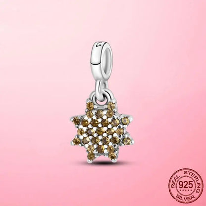 925 Silver My Love Starfish Flamingo Pendant Charm Fit Original Original Me Bracelet DIY Bead Jewelry For Women