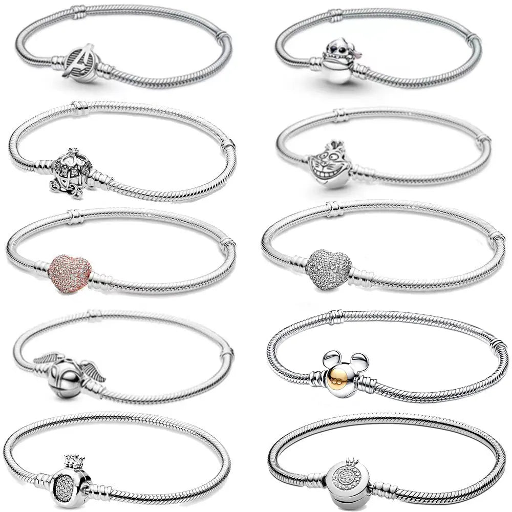 The new hot item, Disney Charm Bead Pendant, is compatible with the original DIY 925 sterling silver bracelet, making it an idea