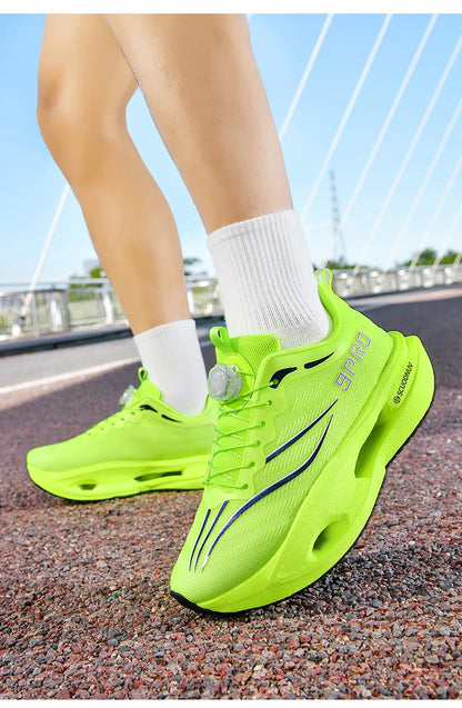 Men Running Shoes Casual Professional Marathon Sports Breathable Lightweight Women Comfortable Athletic Sneakers Carbon Plate