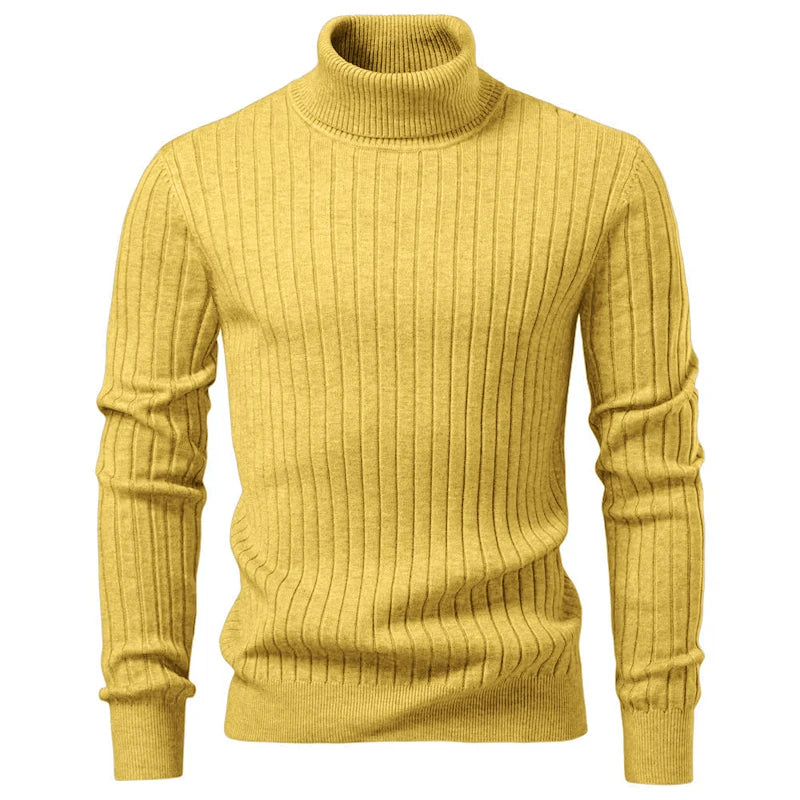 Animal Game Men's Cold Blouse Casual Sweaters Woolen Turtleneck Sweater Stripe Pullover Knitwear Warm Outdoor Jerseys Basic Tops
