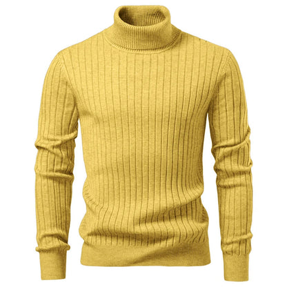 Animal Game Men's Cold Blouse Casual Sweaters Woolen Turtleneck Sweater Stripe Pullover Knitwear Warm Outdoor Jerseys Basic Tops