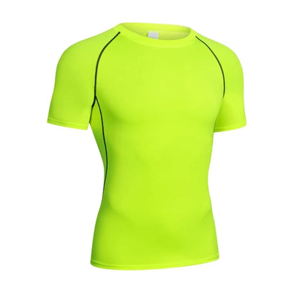 Sport T-shirt Men Compression Running Shirt Elastic Long Sleeve Fitness Athletic Top Gym Workout Undershirt Sportwear