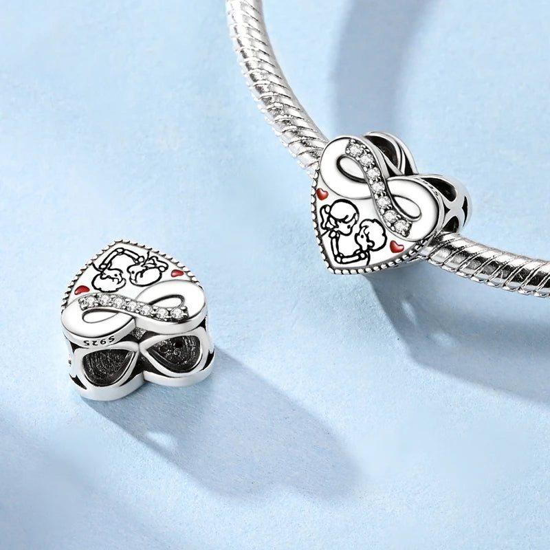Original Charms Bead Pendant 925 Sterling Silver Cat Paw Bow Girl Cherry Firefly Heart Charm Fit Bracelet DIY Women Jewelry Gift