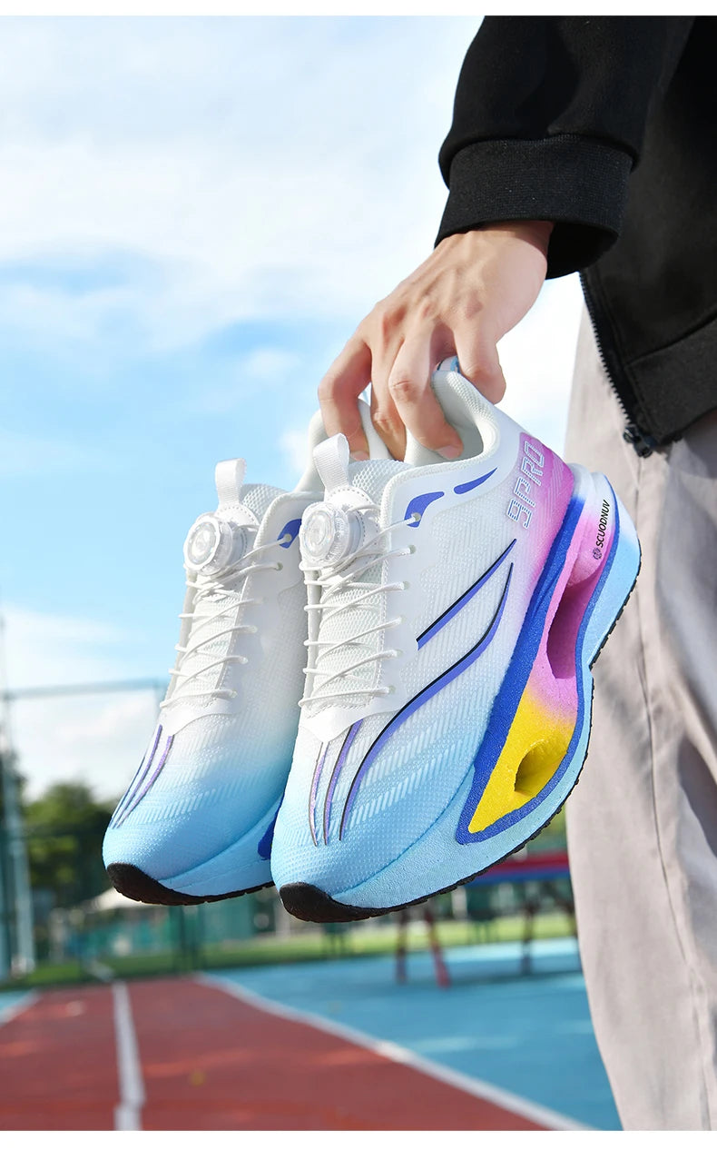 Men Running Shoes Casual Professional Marathon Sports Breathable Lightweight Women Comfortable Athletic Sneakers Carbon Plate