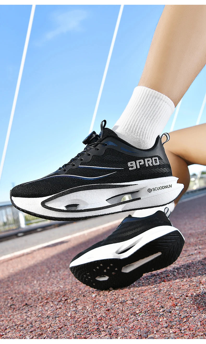 Men Running Shoes Casual Professional Marathon Sports Breathable Lightweight Women Comfortable Athletic Sneakers Carbon Plate