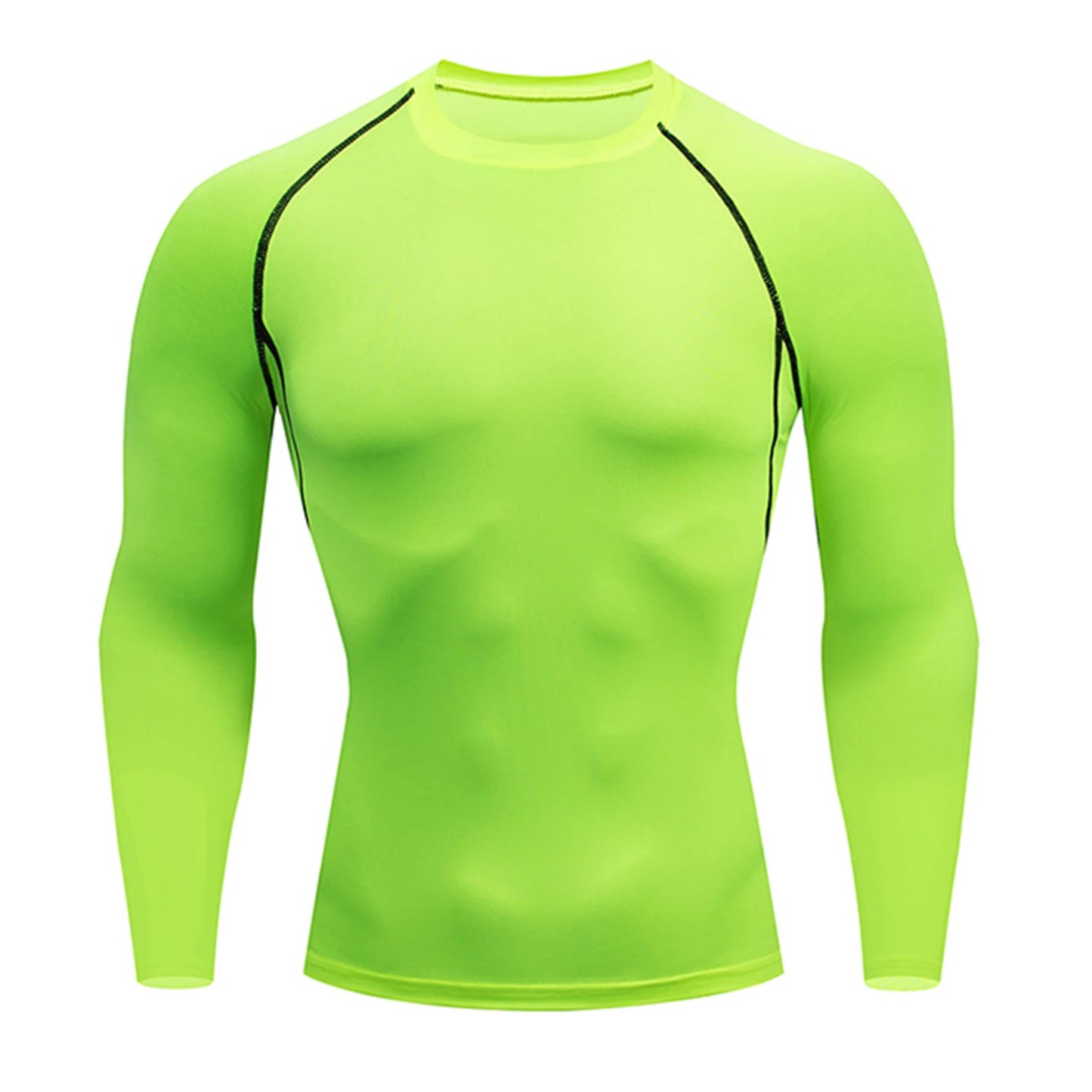 Sport T-shirt Men Compression Running Shirt Elastic Long Sleeve Fitness Athletic Top Gym Workout Undershirt Sportwear