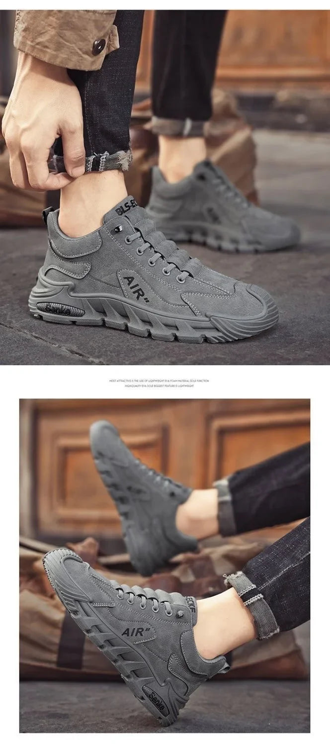2025 Fall Fashion Men's Casual Shoes Black Simple Breathable Board Shoes Wearable and Comfortable  EVA Jogging Shoes