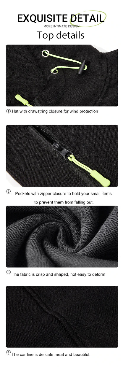 Norway Fjords And Mountains Print Male Zipper Hoodie All-Match Fashion Streetwear Vintage Casual Clothes Autumn Loose Hooded