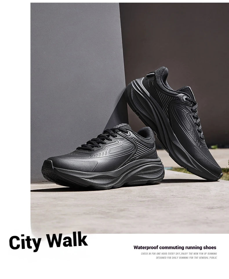 361 Degrees Men Running Shoe Leather All-Weather Protection Shock Absorption Casual Versatile Stable Male Sneaker 672532228