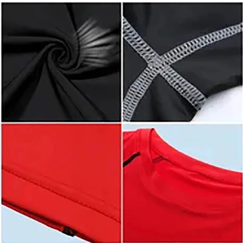 Men Sport T-shirt Quick Dry Bodybuilding Running Shirt Short Sleeve Compression Tops Gym T Shirt Fitness Male Jogging Tracksuit