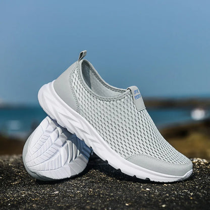 Men's Sneakers Breathable Mesh Men Casual Shoes Outdoor Non-Slip Big Size Loafers Walking Lightweight Male Tennis Shoes