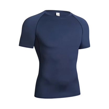 Sport T-shirt Men Compression Running Shirt Elastic Long Sleeve Fitness Athletic Top Gym Workout Undershirt Sportwear
