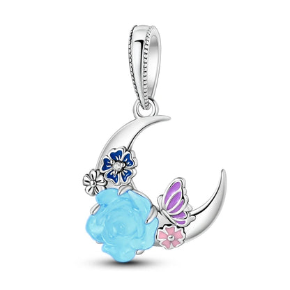 Fit Original Bracelet Silver Plated Cat Moon Shape Stars Love Charms Pendants For Women Jewelry Making Gift