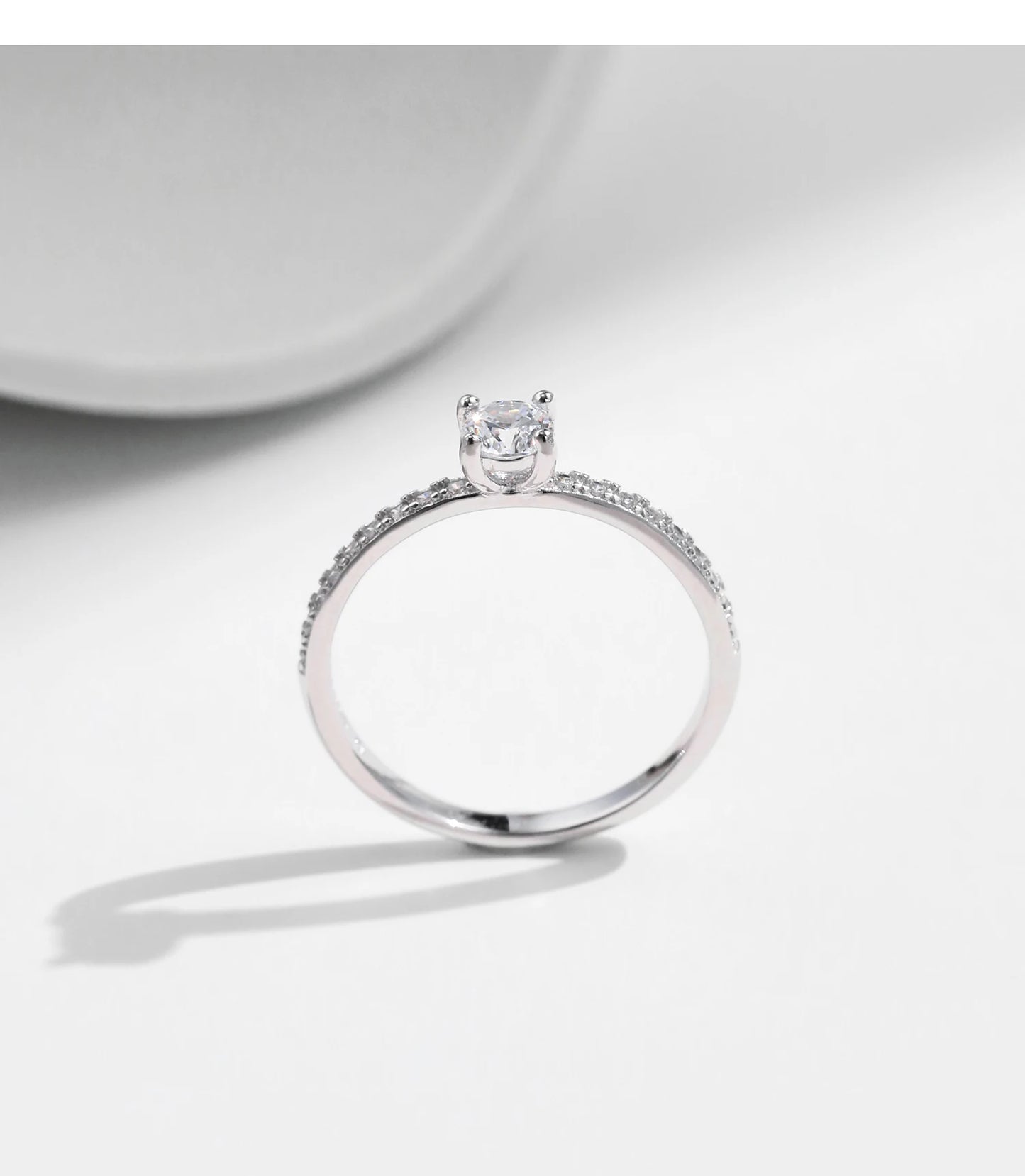 MODIAN D Color Moissanite Ring Delicate Square 925 Sterling Silver Lab Diamond Ring For Women Wedding Statement Jewelry