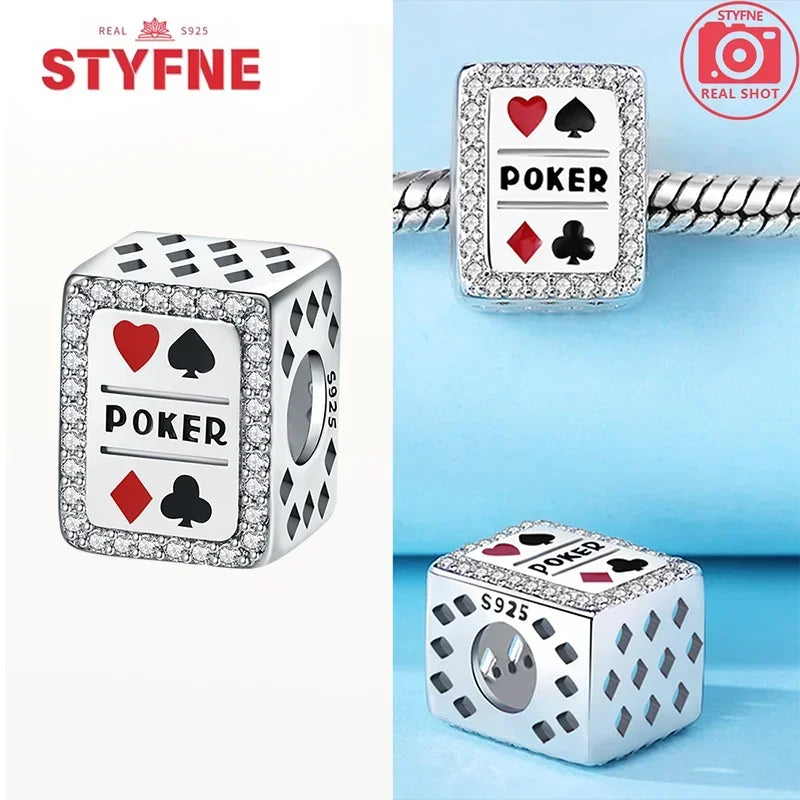 Real Silver 925 Clip Charms Heart Beads Stopper Safety Chain for Original Bracelet Making Fine Jewelry Gifts for Women Diy