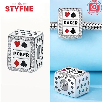 Real Silver 925 Clip Charms Heart Beads Stopper Safety Chain for Original Bracelet Making Fine Jewelry Gifts for Women Diy