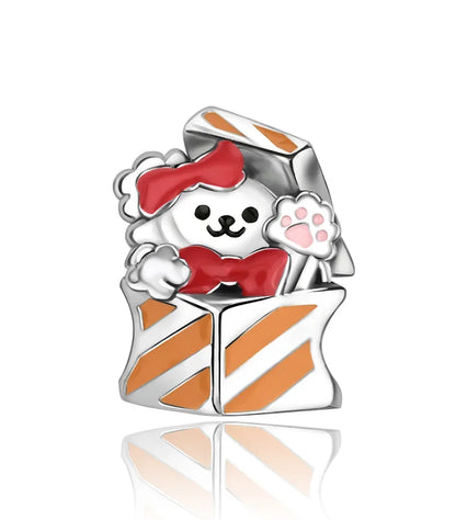 Original 925 Sterling Silver Christmas Charms Santa Claus Reindeer Snowflake Beads Fit Necklace Bracelets DIY Gifts Fine Jewelry