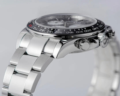 Sugess Diving Mens Watch Panda Automatic Mechanical Chronograph Peacock SL4801 Movement Wristwatch Waterproof Ceramic Bezel New