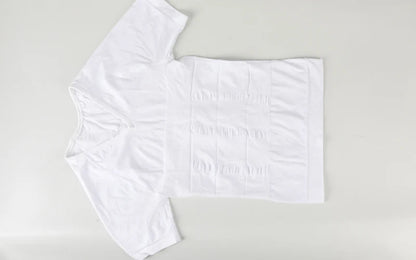 Mens Slimming Compression Shirt Body Shaper V-Neck Undershirt Shirts Workout Abs Abdomen Tummy Control Shapewear Tops