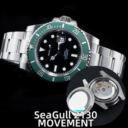 Sugess Watch of Men Diver NH35 Automatic Mechanical Wristwatch Date Sapphire Crystal Luminous Ceramic Bezel Waterproof 200M 2022